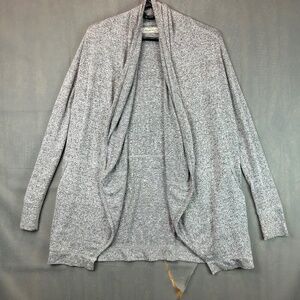 Abercrombie & Fitch Womens Open Front Size XS Gray Cardigan Long Sleeve